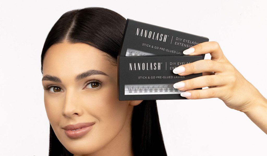 nanolash glued eyelashes